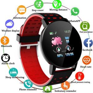 119S Smartwatch 블루투스 스마트 시계 남성 혈압 여성 밴드 스포츠 피트니스 트래커 안드로이드 IOS