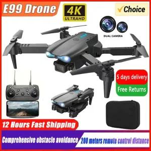 드론액세서리 E99Pro RC 드론 4K Professinal 광각 듀얼 HD 카메라 접이식 헬리콥터 5G WIFI FPV 높이 홀드