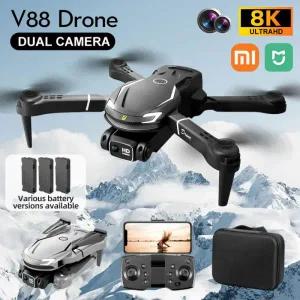드론액세서리 샤오미 미지아 신형 미니 드론 V88 5G 8K 전문가용 HD 항공 촬영 원격 조종 항공기 접이식 쿼