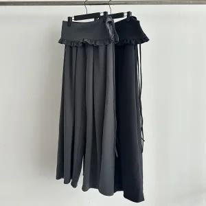 [다잇템] 여자 프릴 MAXI 넓은 쁘띠 랩스커트 코디 바지