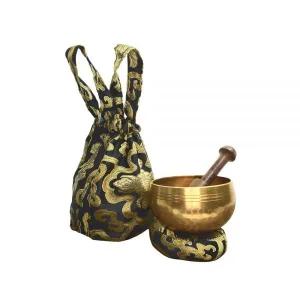 황동 싱잉 볼 - 네팔 - 지름 7.6cm(3인치) 보석 완벽한 광택 - 수제 사운드 테라피 명상 그릇 - 모든 명상