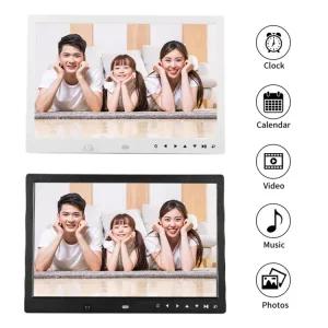 액자 13'' 휴대용 1080P HD 디지털 사 프레임 시계 영화 플어 앨범 원격 컨트롤러 15in