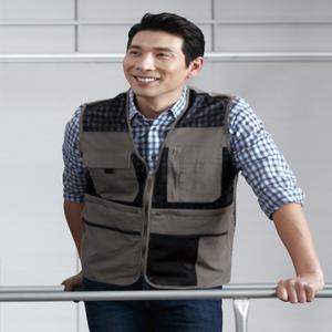 춘추 작업복 조끼 [ 지벤 ZB-V2027 ] 앞, 뒤 메쉬적용, 핸드폰수납등 다양한 포켓완비