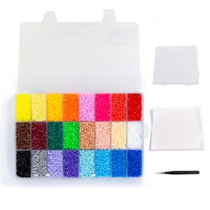 2.6mm 컬러비즈 24색 세트 + 부자재3종