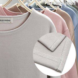 [델레바인] 미라쥬 옆트임 맨투맨 M~4XL 빅사이즈 티셔츠 남여공용 커플티 무지티