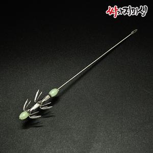생미끼 에깅바늘 쭈꾸미 갑오징어 문어 낚시