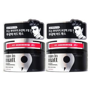 엘지 엘라스틴 맨인매트 무광택 헤어 왁스 하드 80g X 2개