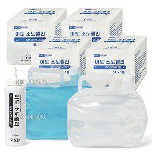[기타]이도팜 소노젤리 투명, 블루 5L x 4개 소노겔 초음파젤 ECG 공병포함