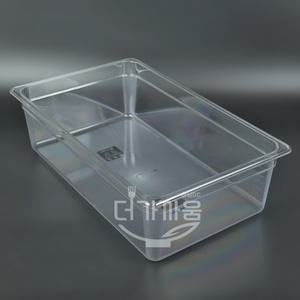 PC바트 투명 밧드 6인치 1/1사이즈 (53x32.5x15cm) 사각 플라스틱 밧트 밀폐용기 반찬통 보관 정리 용기