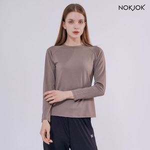 [하프클럽/녹족]녹족 요가복 어썸 긴팔티 라이트브라운