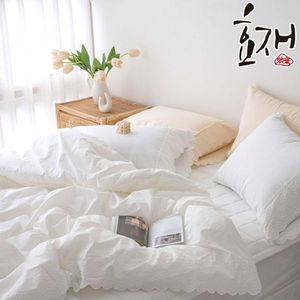 [NS홈쇼핑]요빌 오가닉면 레이스자수 침구세트Q(K겸용) by효재[33729135]