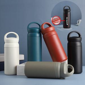 손잡이 스텐 텀블러 보온 보냉 단체 선물 각인 인쇄 5색상 350ml