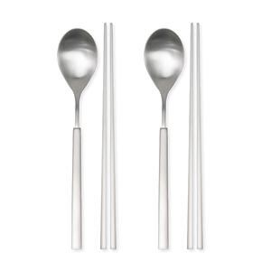 라온누리 스크래치 없는 보테 올스텐 수저세트 실버 2벌, 1개