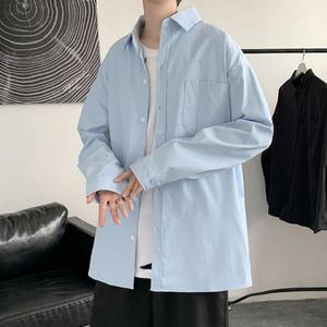 [라일리] Rly 오버핏 무지 데님셔츠 셔츠 남방 루즈 남자남방 긴팔