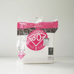 [NS홈쇼핑]하리오 V60 핸드드립 커피 여과지 필터 3~4인용 100매(화이트) VCF-02-100W..