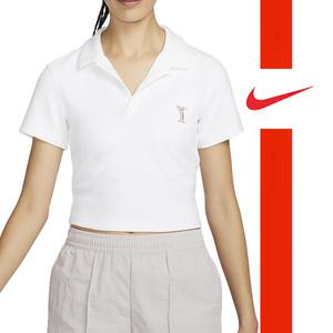 나이키 크롭티 여성 NSW 폴로 HJ6852-100