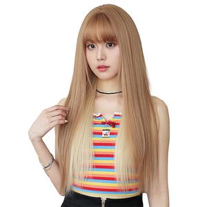 키라비 가발 여성 통가발 옴브레 투톤 스트레이트 긴머리 75cm KPE-408