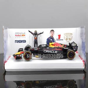 자동차 다이캐스트 모형 미니카 장난감 Bburago 1:24  F1 레드불 레이싱 RB19 + 이기는   Verstappen Perez