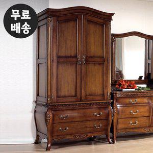 [벤티스가구]로딘 엔틱 마호가니 원목 입본장 장롱 옷장 고급 명품 수입 이불장 양복장(1통)
