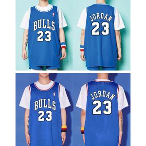 [풀마킹]CHICAGO BULLS JORDAN 23 시카고 불스 조던 23 블루 농구나시 NBA 유니폼 민소매