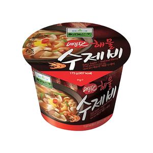[기타]칠갑농산 매운맛 해물수제비 즉석용기컵 173g x 7개