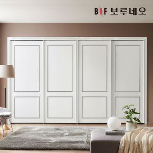 E0 웨인스코팅 루비 슬라이딩 붙박이장 360cm 12자