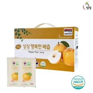 [신세계라이브쇼핑]싱싱 행복한 배즙 100ml x 30포 (1박스)