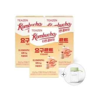 티젠 콤부차 요구르트 10스틱X3박스(보틀 포함)