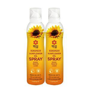 [CJ제일제당][CJ]백설 유러피안 해바라기유 스프레이 200ml x2개[34977481]
