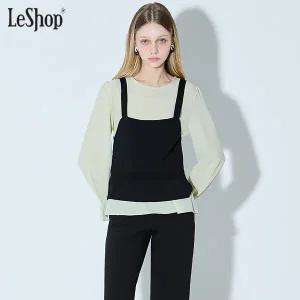 [르샵][르샵(LeShop)] 니트 뷔스티에 세트 블라우스