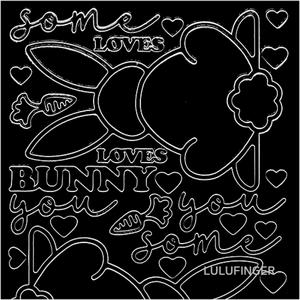 [룰루핑거] 제제 JEJE 575113 Some Bunny B/B 유럽 다꾸 스티커 1VX-02-427