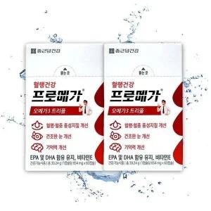 [종근당] 종근당 프로메가 알지티 장용성 트리플 오메가 3 120캡슐 1+1