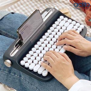 엑토 레트로 블루투스 미니키보드 B303/스마트기기 거치대/멀티페어링/포인트컬러키 캡 제공