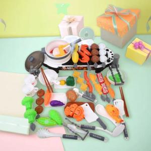해피쿡 바베큐파티 (화이트) 소꿉놀이 장난감 바비큐 꼬치 수증기 주방 그릴 69pcs