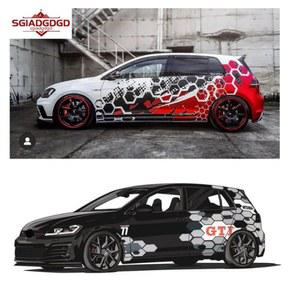 폭스바겐 골프 6 7 용 자동차 스티커 Golf8 GTI 폴로 바디 외장 패션 데칼 액세서리