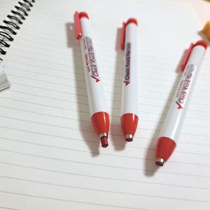 채점펜 빨간색연필 3.8 국산 노크식 빨간펜 학원 홍보용품 학습지 방문교사 필수템 채점색연필 (국산)