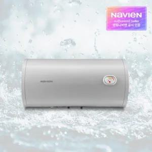 경동나비엔 스텐 전기온수기 ESW550-50WH 50L 가로형 하향식 벽걸이 직접설치