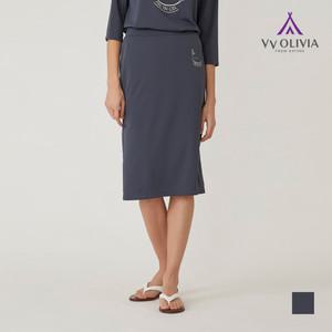 [비비올리비아] H라인 져지 스커트_VVCDKYM3481