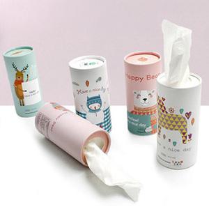 휴대용 캔티슈 60매 차량용 여행용 종이캔 판촉물 단체선물 캐릭터랜덤