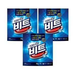 비트 분말세제 4kg 지함 x 3입