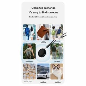 BISMZ 4 PCS GPS 트래커 키 파인더 블루투스 스마트 태그 미니 애완 동물 가방 Airtag for IOS White