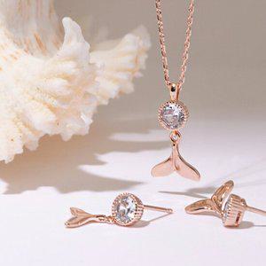 14K G.F 웨일 꼬리 SET 귀걸이/목걸이 SET0447