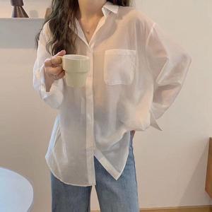 [피커]카라넥 시스루 셔츠 레이어드 5컬러