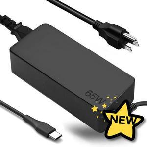 100% 호환 Lenovo ThinkPad X13 T14 E15 요가 Gen 2 ACL IAP 노트북용 65W USB-C 충전기
