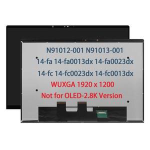 N91012-001 N91013-001 HP Envy용 터치스크린 교체 x360 2-in-1 14-fa0013dx 14-fc0023dx 14-FC0033DX 14-fc0013dx 14-FA 14-fc 14-FA0018CA LCD 디스플레이 어셈블리(OLED용 아님)