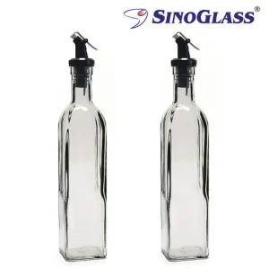 유리 오일병 500ml 2P 시럽 기름병 간장용기 소스 식초 양념병