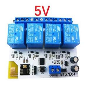 BT37E04 안드로이드 BT 호환 릴레이 용 4Ch DC 5V/12V 2.4G RF 원격 제어 IOT 모듈 명령 정의 스위치