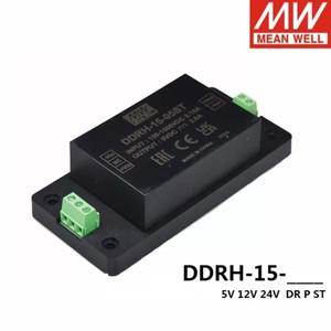 Ming Wei 스위칭 전원 공급 장치 DDRH-15 초광폭 입력 레일 유형 DC-DC 컨버터 5V12V24V 15W
