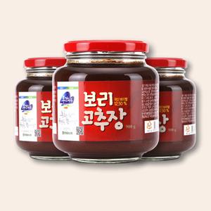영월농협 동강마루 보리고추장 900g x 3병 / 고소한 깊은맛 / 무침 비빔 요리용 고추장