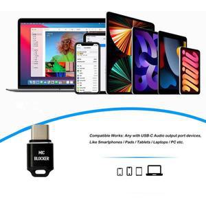 B03B-MIC 사운드 차단기 USB-C 장치 스마트폰 노트북 태블릿용 보안 가드